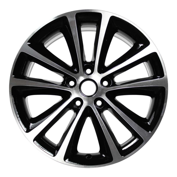 2013 buick verano wheel 18 machined gloss black aluminum 5 lug w4111mb 2