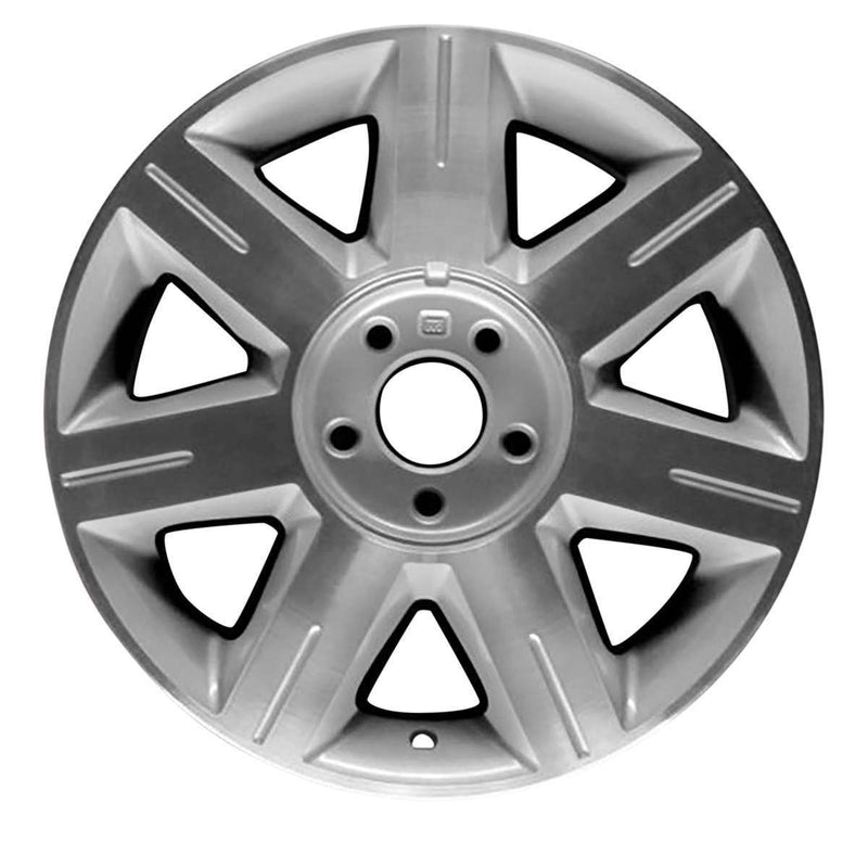 2007 cadillac dts wheel 17 machined silver aluminum 5 lug w4600ms 2