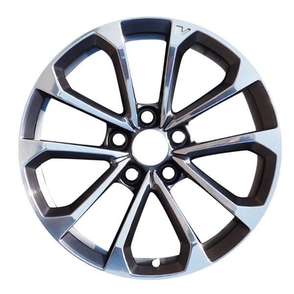 2018 cadillac cts wheel 19 polished charcoal aluminum 5 lug w4753pc 3