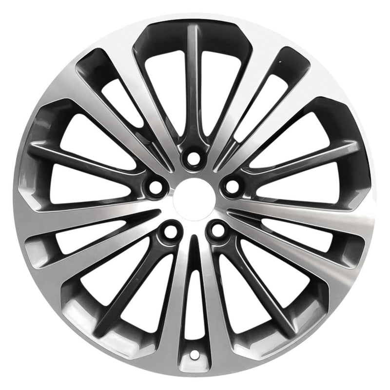 2018 buick regal wheel 18 machined charcoal aluminum 5 lug w4812mc 1