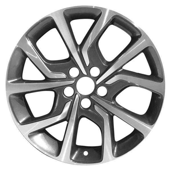 2019 buick regal wheel 19 machined charcoal aluminum 5 lug w4813mc 2