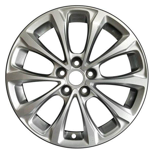 2021 cadillac ct5 wheel 18 machined silver aluminum 5 lug w4837ms 2