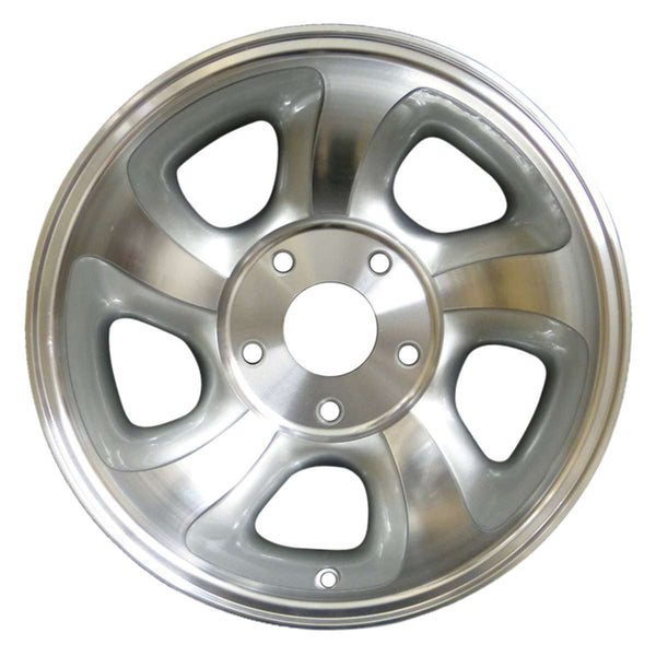 2003 chevrolet s10 wheel 15 machined silver aluminum 5 lug w5063ms 14