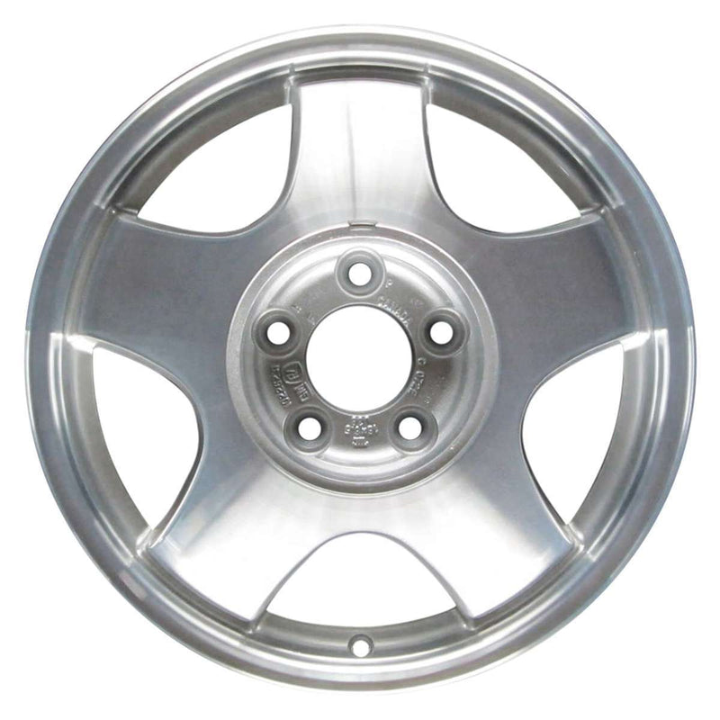 1999 chevrolet monte wheel 16 machined silver aluminum 5 lug w5067ms 4