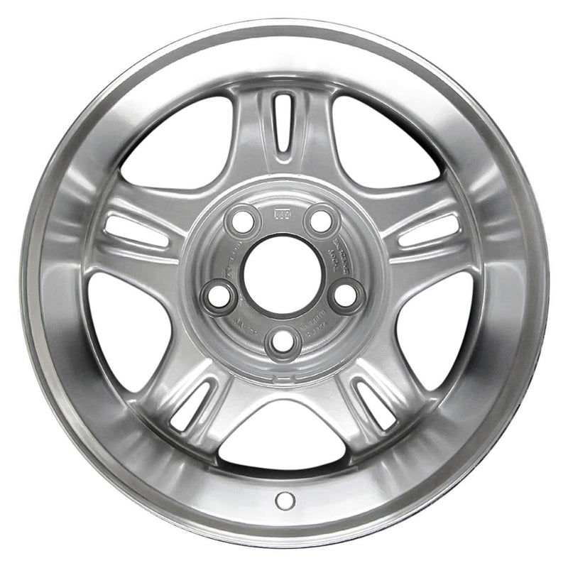 2001 gmc sonoma wheel 16 machined silver aluminum 5 lug w5069ms 3