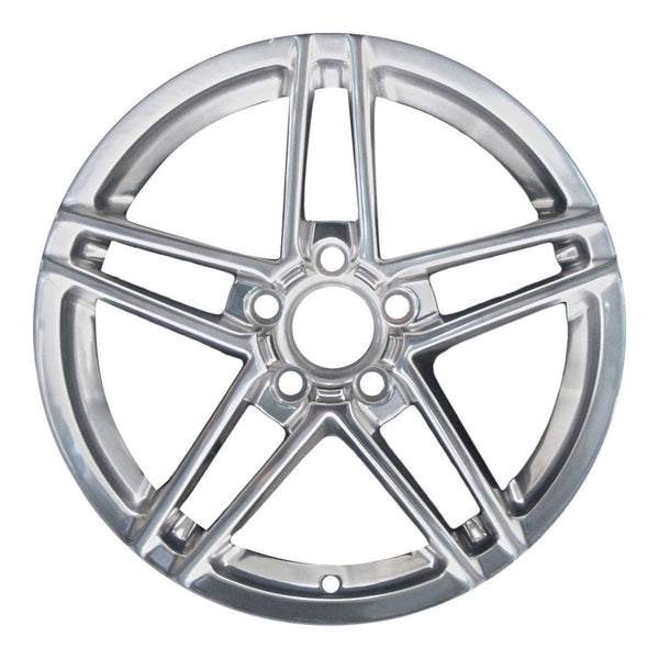 2008 chevrolet corvette wheel 19 polished aluminum 5 lug w5107p 3