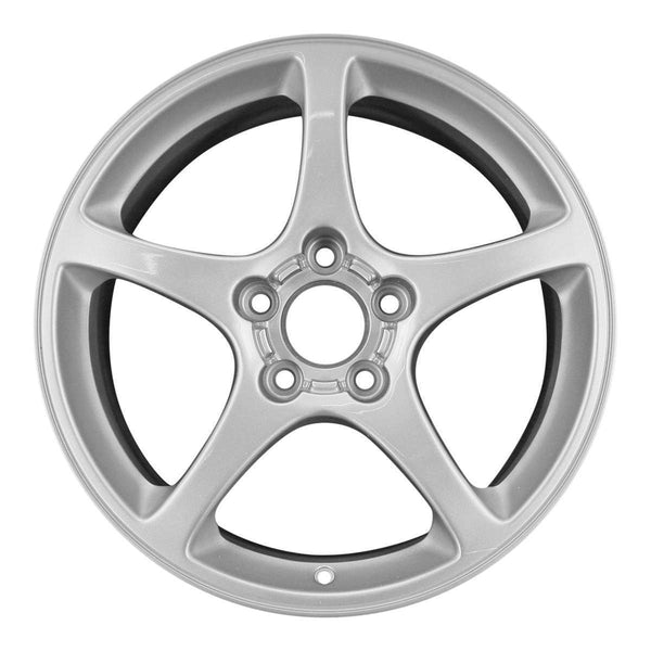 2003 chevrolet corvette wheel 17 silver aluminum 5 lug rw5121s 5