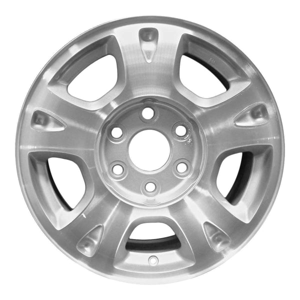 2005 chevrolet avalanche wheel 17 machined silver aluminum 6 lug rw5130ms 4