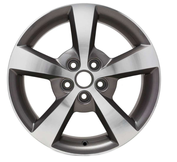 2008 chevrolet malibu wheel 17 polished charcoal aluminum 5 lug rw5334pc 1