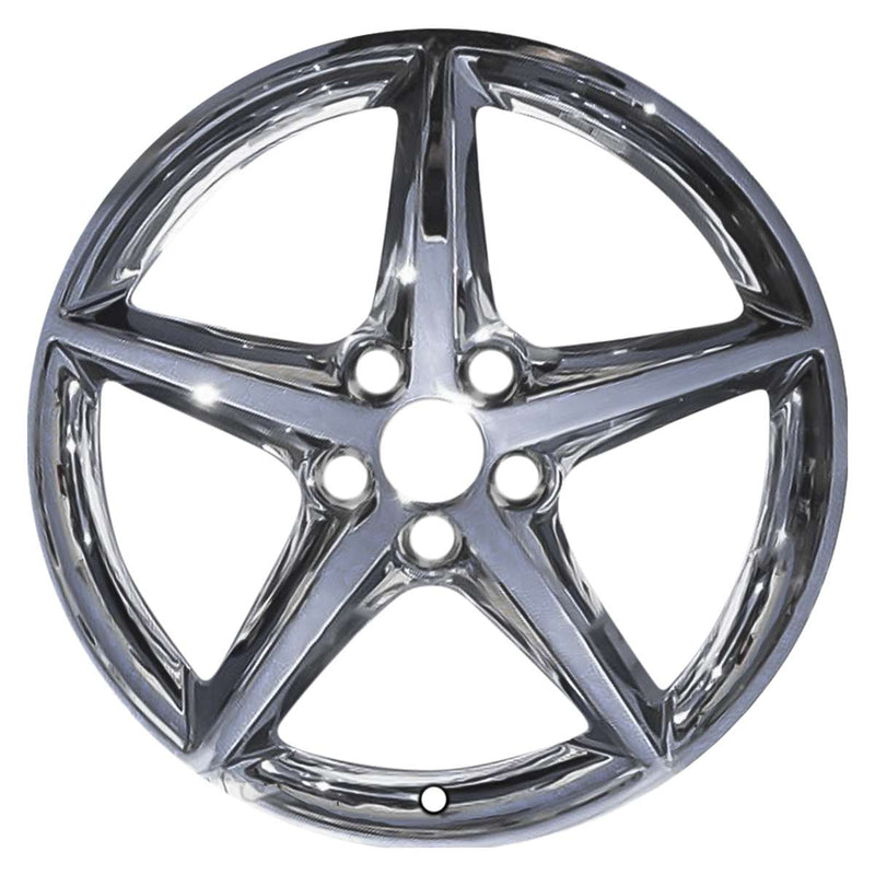 2012 chevrolet corvette wheel 19 chrome aluminum 5 lug w5489chr 2