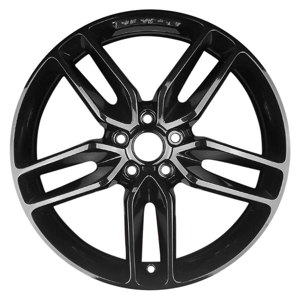 2016 chevrolet corvette wheel 20 black aluminum 5 lug w5641b 6