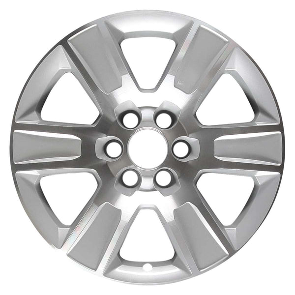 2015 gmc sierra wheel 20 machined silver aluminum 6 lug w5650ms 2