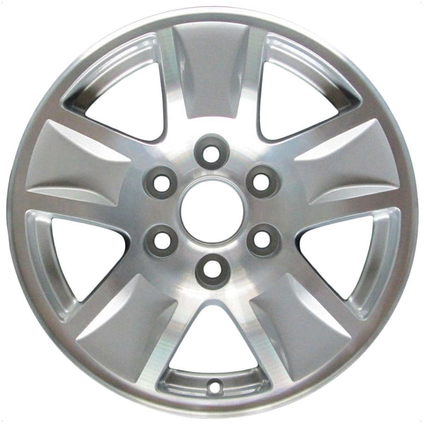 2015 chevrolet suburban wheel 17 machined silver aluminum 6 lug rw5657ms 2