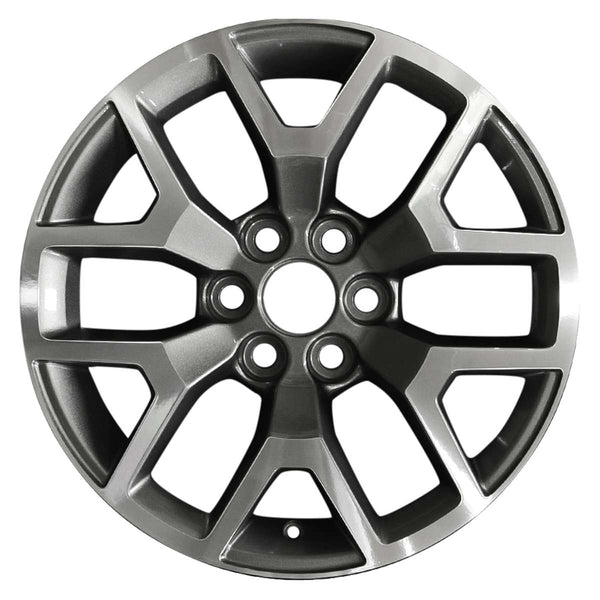 2015 gmc canyon wheel 17 machined charcoal aluminum 6 lug w5692mc 1