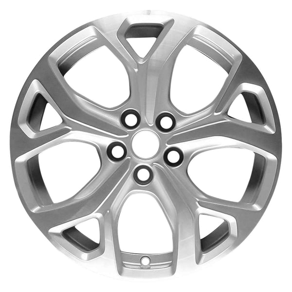 2019 chevrolet volt wheel 17 machined silver aluminum 5 lug w5724ms 4