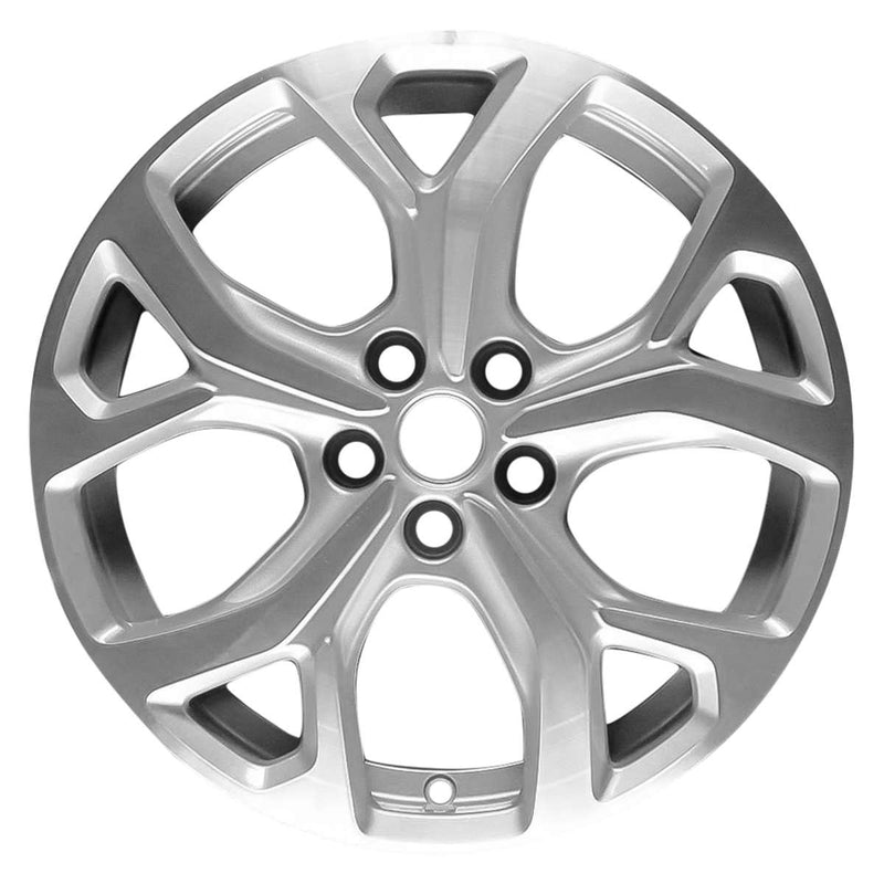 2016 chevrolet volt wheel 17 machined silver aluminum 5 lug w5724ms 1