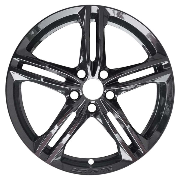 2016 chevrolet corvette wheel 18 gloss black aluminum 5 lug w5726gb 1