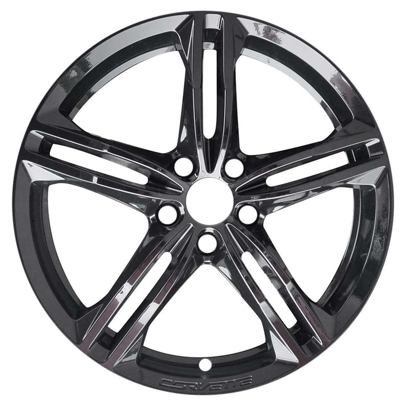 2017 chevrolet corvette wheel 18 gloss black aluminum 5 lug w5726gb 2