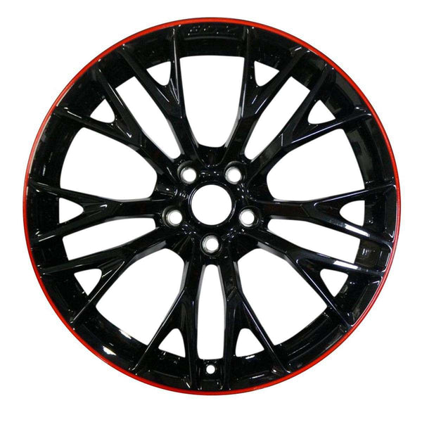 2016 chevrolet corvette wheel 19 black aluminum 5 lug w5734br 1