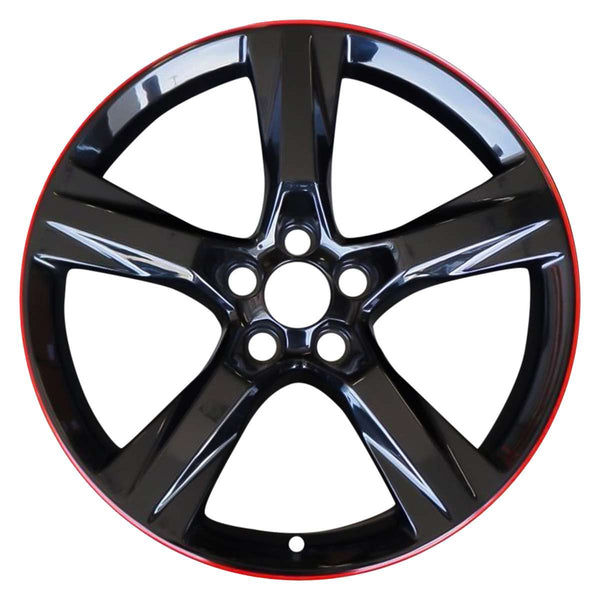 2019 chevrolet camaro wheel 20 black aluminum 5 lug w5763b 4