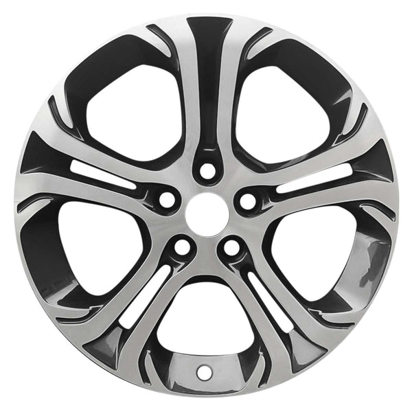 2017 chevrolet bolt wheel 17 machined black aluminum 5 lug w5813mb 1