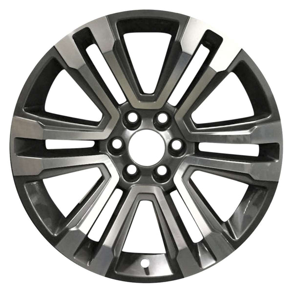 2020 gmc yukon wheel 22 machined charcoal aluminum 6 lug rw5822mc 7