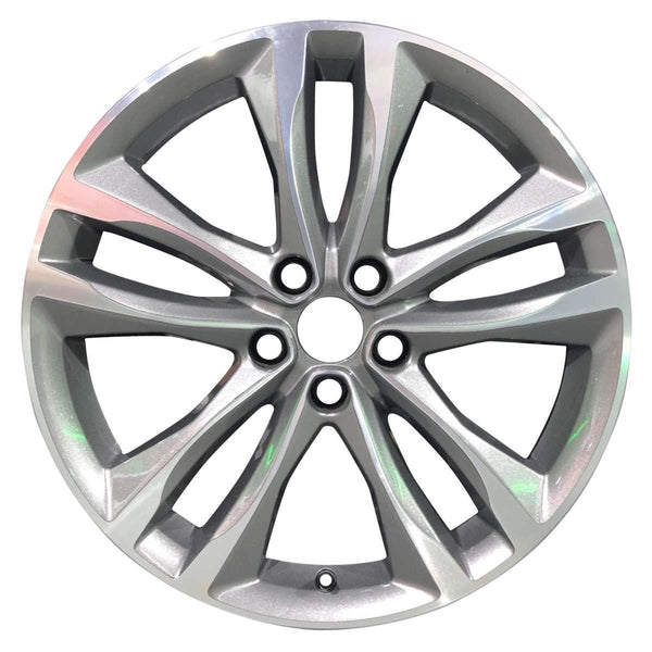 2017 chevrolet malibu wheel 19 machined charcoal aluminum 5 lug rw5895mc 2