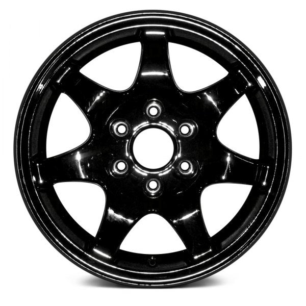 2020 gmc sierra wheel 17 black aluminum 6 lug w5923b 4