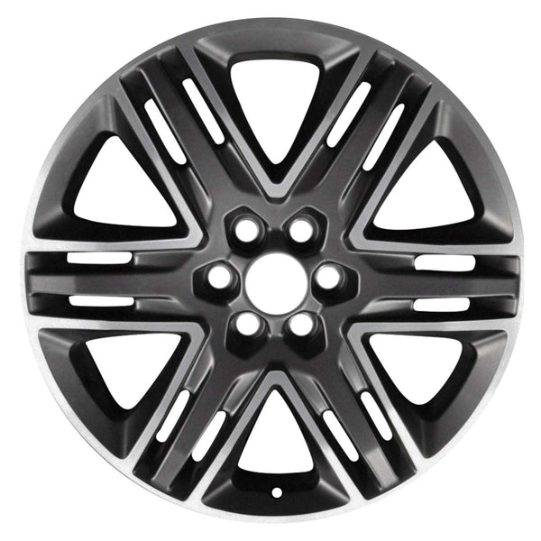 2018 gmc acadia wheel 20 machined charcoal aluminum 6 lug w5953mc 2