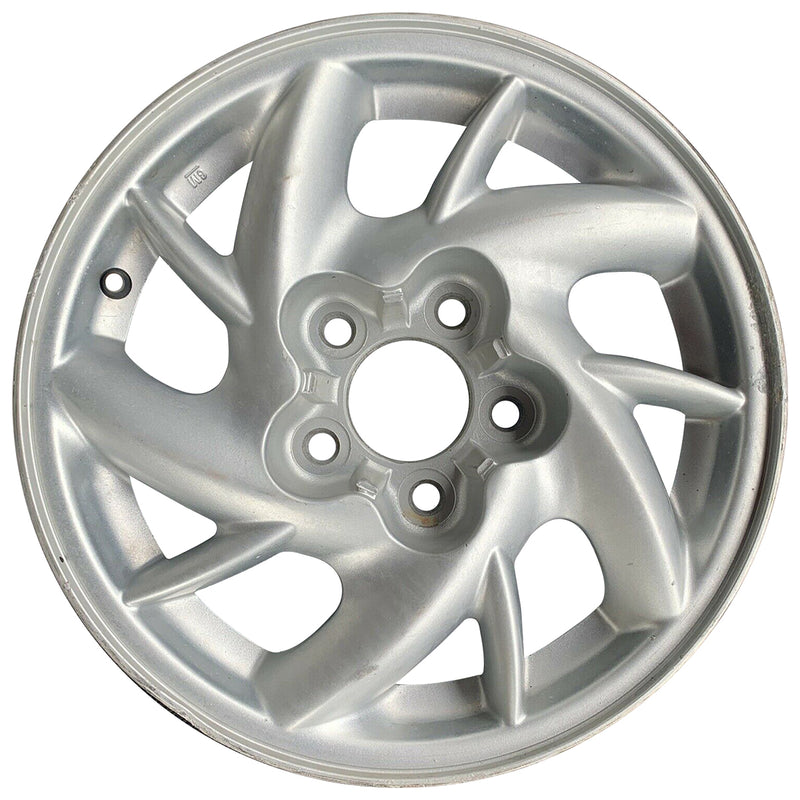 2003 pontiac grand wheel 15 silver aluminum 5 lug w6547as 3