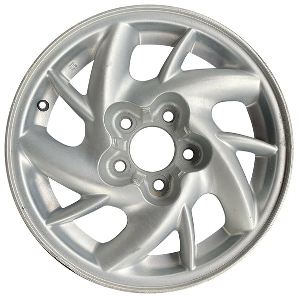 2004 pontiac grand wheel 15 silver aluminum 5 lug w6547as 4