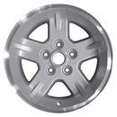 2003 Jeep Wrangler Wheel 15" Machined Silver Aluminum 5 Lug W9050MS-4