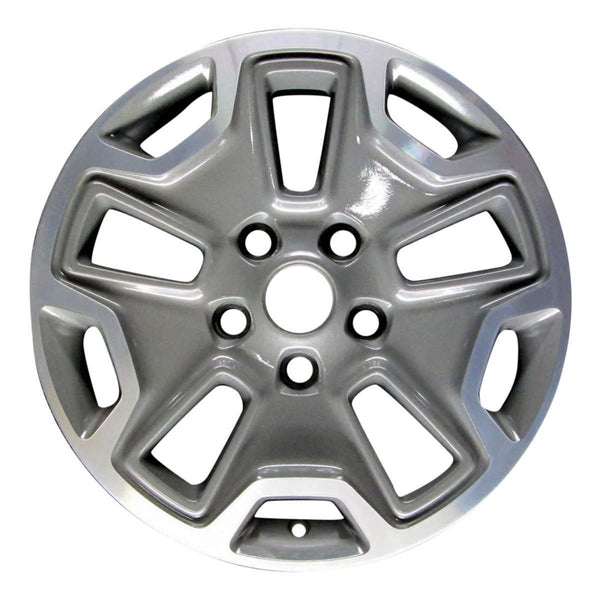 2009 jeep wrangler wheel 17 machined charcoal aluminum 5 lug rw9118mc 9