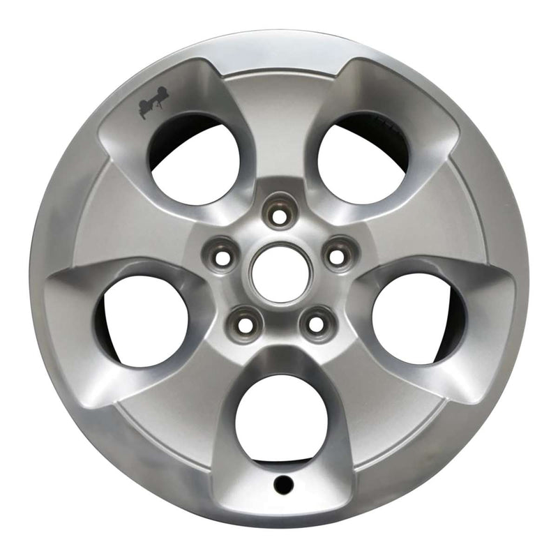 2017 Jeep Wrangler Wheel 18" Polished Silver Aluminum 5 Lug W9119PS-5