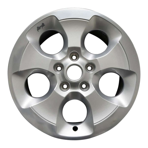 2018 Jeep Wrangler Wheel 18" Polished Silver Aluminum 5 Lug W9119PS-6