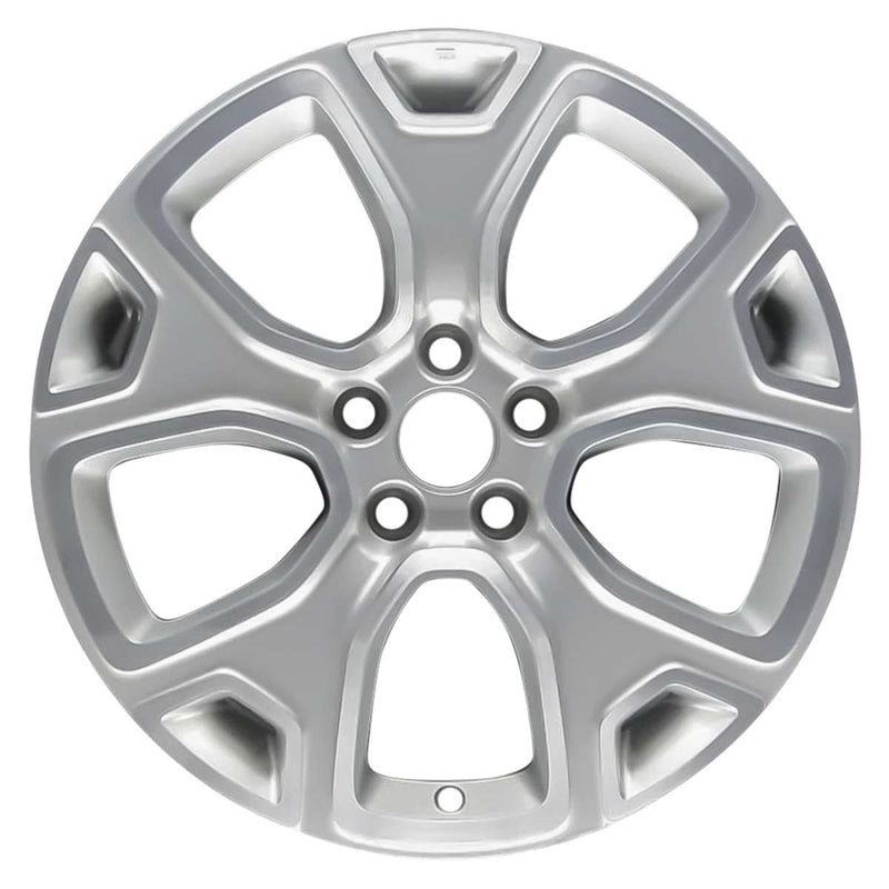 2019 Jeep Renegade Rueda 18" Aluminio plateado maquinado 5 Lug W9150MS-5