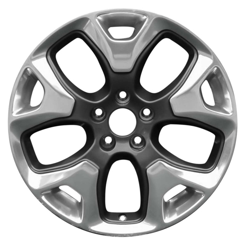 2019 Jeep Compass Wheel 18" Polished Dark Charcoal Aluminum 5 Lug W9191PDC-3