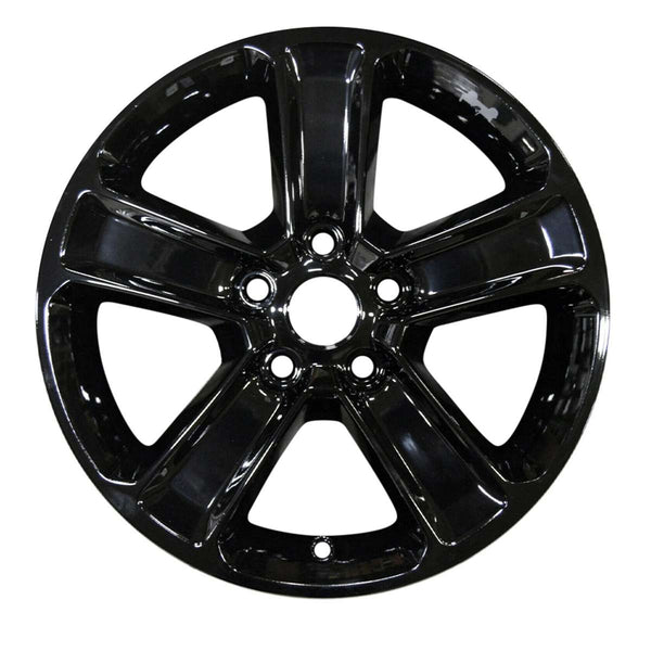 2020 Jeep Wrangler Wheel 18" Gloss Black w Sticker Aluminum 5 Lug W9221GB-3