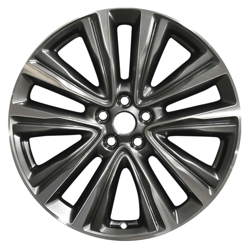 2017 lincoln mkx wheel 20 machined hyper aluminum 5 lug w10074mh 2