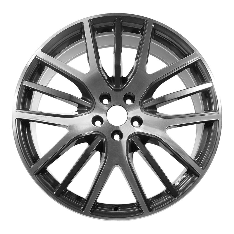 2018 Maserati Levante Wheel 21" Machined Charcoal Aluminum 5 Lug W96106MC-1