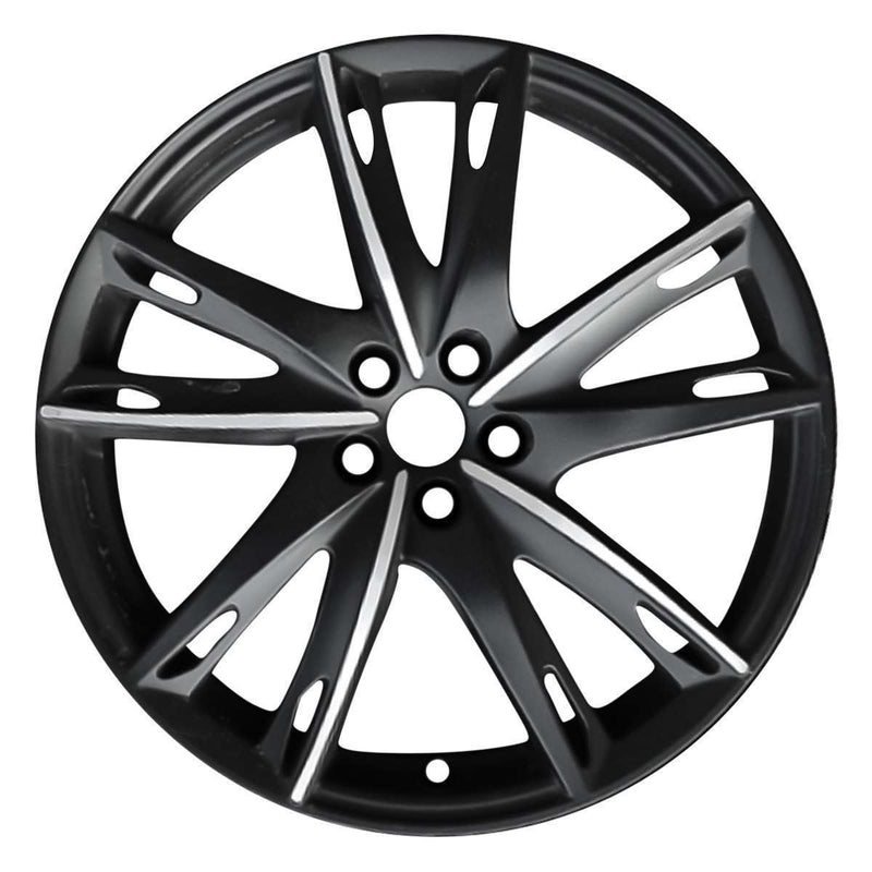2015 alfa romeo wheel 17 machined black aluminum 5 lug w58153mb 1