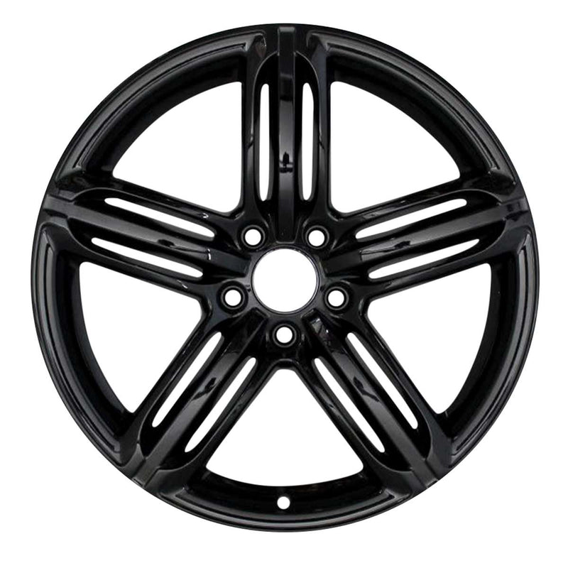 2012 audi q7 wheel 21 gloss black aluminum 5 lug w58886gb 4