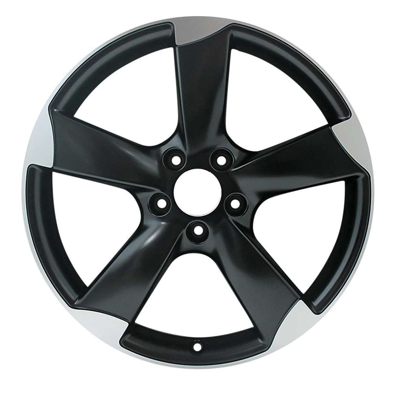 2013 audi tt wheel 19 machined black aluminum 5 lug w58903mb 2