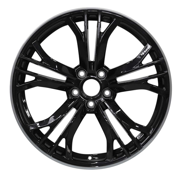 2012 audi r8 wheel 19 machined black aluminum 5 lug w58906mb 2