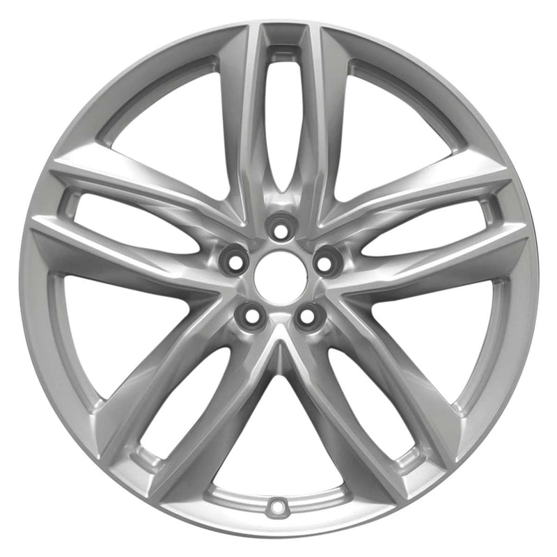 2018 audi q7 wheel 21 silver aluminum 5 lug w59012s 2