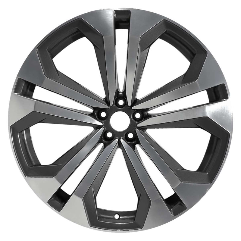 2019 audi q8 wheel 22 machined charcoal aluminum 5 lug w59064mc 1