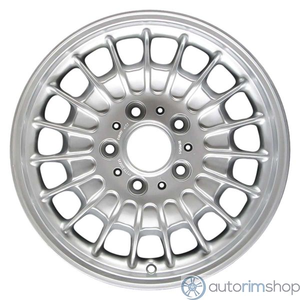 1987 bmw l6 wheel 15 4 silver aluminum 5 lug w59153s 1