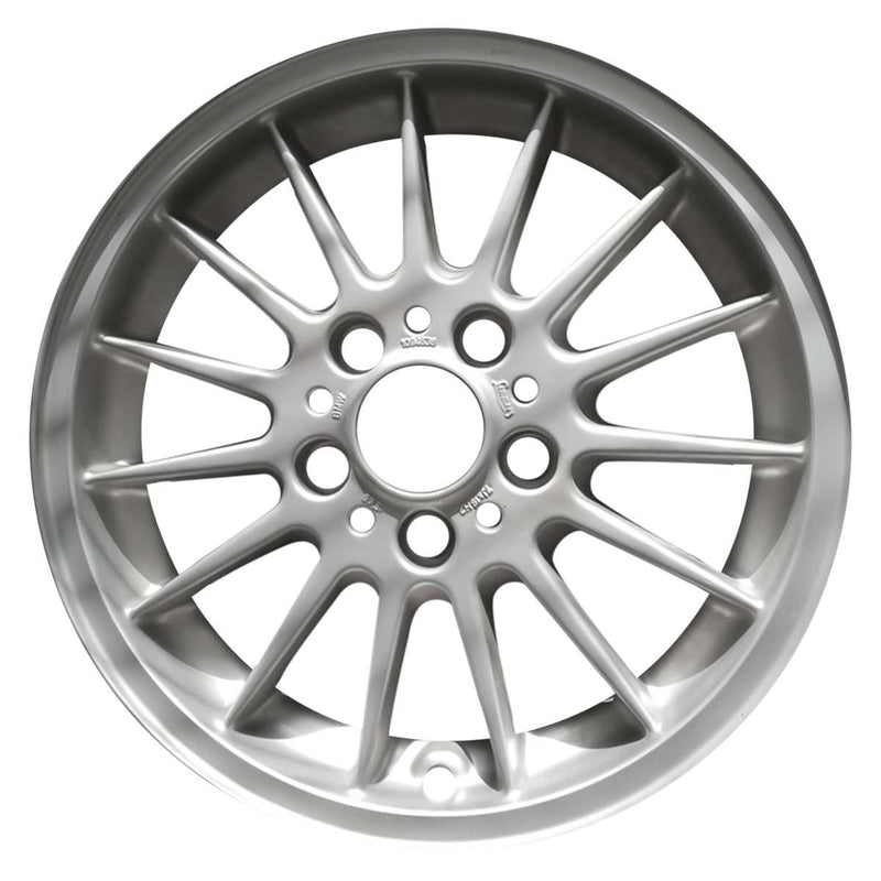 2001 bmw 320i wheel 15 silver aluminum 5 lug w59292s 1