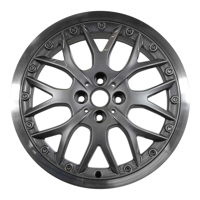 2010 mini cooper wheel 17 machined charcoal aluminum 4 lug w59405mc 3