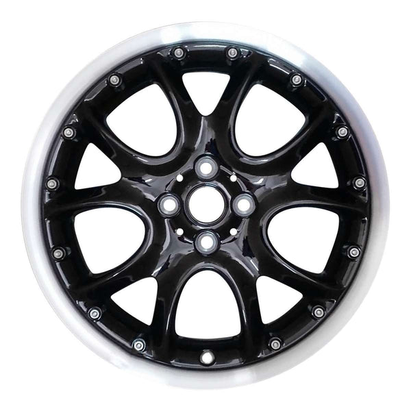 2010 mini cooper wheel 17 machined gloss black aluminum 4 lug w59571mb 3